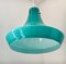 Opaline Aquamarine Glass Pendant Lamp, Image 2