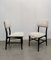 Wood & Striped Velvet Dining Chairs and attributed to Edmondo Palutari for Dassi, Italy, 1950s Set of 4 6