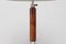 Lámpara de pie danesa ajustable de palisandro y acero, años 60, Imagen 3