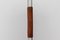 Lámpara de pie danesa ajustable de palisandro y acero, años 60, Imagen 6