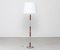 Lámpara de pie danesa ajustable de palisandro y acero, años 60, Imagen 4