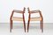 No. 62 Armchairs in Rosewood by Niels Otto Møller for J.L. Møller, Denmark, 1960s, Set of 2 2