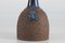 Lámpara de mesa brutalista de cerámica marrón y azul de Fridtjof Sejersen para Sejer Ceramic, años 70, Imagen 5