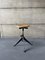 Vintage Stool in Metal and Wood by Jean Prouvé, 1950 6