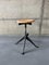 Vintage Stool in Metal and Wood by Jean Prouvé, 1950 10