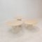 Tables d'Appoint en Marbre de Carrera, Italie, 1980s, Set de 3 2