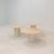 Italian Carrera Marble Side Tables, 1980s, Set of 3, Image 1