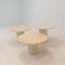 Italian Carrera Marble Side Tables, 1980s, Set of 3, Image 3