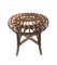 Mid-Century Italian Stool in Rattan and Bambus by Franco Albini, 1960s, Image 1