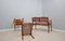 Mid-Century Vienna Straw Bench and Armchair, 1940s, Set of 3 10