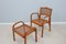 Banc et Fauteuil Vienna Mid-Century en Paille, 1940s, Set de 3 8