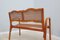 Mid-Century Vienna Straw Bench and Armchair, 1940s, Set of 3 9