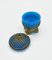 Blue and White Opaline and Golden Brass Palays Royale Boxes, Set of 2 4