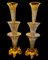 19th Century French Glass Centrepieces, Set of 2 1