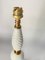 White Glass and Brass Table Lamp, Italy, 1970s, Image 7