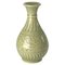 Grüne Mid-Century Keramik Seladon Vase, China 1
