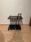 Vintage Serving Trolley or Bar Cart in Black Glass & Chrome, Italy, 1975 5