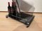 Vintage Serving Trolley or Bar Cart in Black Glass & Chrome, Italy, 1975 16