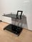Vintage Serving Trolley or Bar Cart in Black Glass & Chrome, Italy, 1975 6