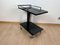 Vintage Serving Trolley or Bar Cart in Black Lacquer & Chrome, Germany, 1975 4