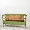 Hungarian Pale Green Settle Bench, 1920s, Set of 2 3