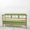 Hungarian Pale Green Settle Bench, 1920s, Set of 2 2
