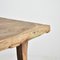 Rustic Elm R Console Table, 1920s 5