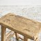 Large Antique Rustic Elm LN Stool, 1920s, Image 3