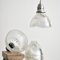 Antique Glass Holophane Pendant Light, 1930s 2