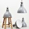 16″ Industrial Grey Benjamin Pendant Light, 1950s 3