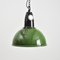 Soviet Industrial Pendant Light Green, 1950s 1