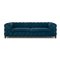 Blaues Chesterfield 3-Sitzer Sofa von Kare 1