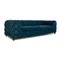 Blue Fabric Chesterfield 3-Seater Sofa from Kare 6