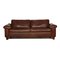 Brown Leather Diego 3-Seater Sofa from Machalke 1
