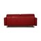 Red Leather 2-Seater Sofa from Christine Kröncke 10