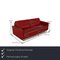 Red Leather 2-Seater Sofa from Christine Kröncke 2