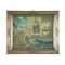 Rodolfo Paoletti, Venetian House Scene, Oil on Plywood, 20th Century, Framed 1