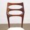 Italienische Stühle aus Holz, 1950er, 6er Set 3
