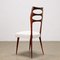 Italienische Stühle aus Holz, 1950er, 6er Set 6