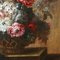 Artista de escuela italiana, Bodegón con flores, siglo XX, óleo sobre lienzo, enmarcado, Imagen 4