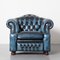 Midnight Blue Westminster Springvale Chesterfield Armchair, 2010s 2