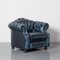 Midnight Blue Westminster Springvale Chesterfield Armchair, 2010s 1