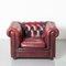 Fauteuil Chesterfield Rouge, 1950s 3