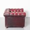 Fauteuil Chesterfield Rouge, 1950s 6