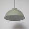 Sage Green Enamel Hanging Lamp, 1950s, Image 2
