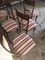 Chairs in Wood and Cream & Burgundy Fabric, 1960s, Set of 6, Image 5