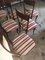 Stühle aus Holz mit cremefarbenem & burgunderrotem Bezug, 1960er, 6er Set 5