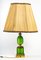 Green Crystal and Bronze Pineapple Lamp 2
