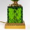 Green Crystal and Bronze Pineapple Lamp, Image 4