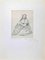 Raymond Balze, Woman, Original Pencil Drawing, Mid-19th Century, Image 2